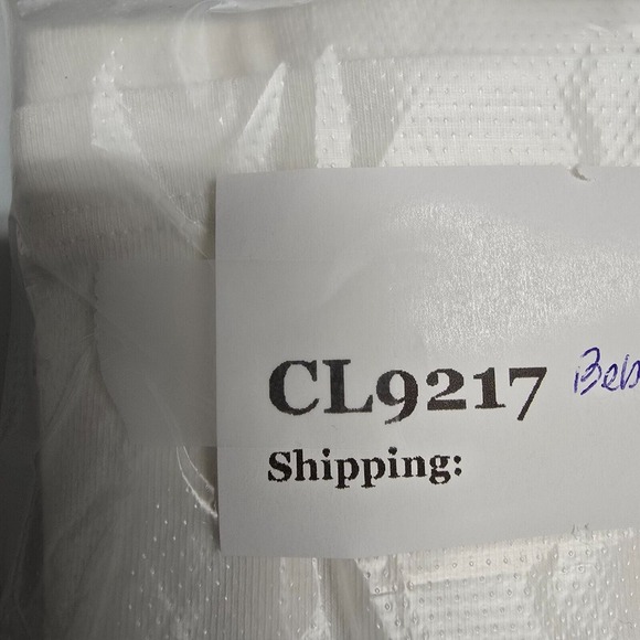 Bebe Top Women Large Off White One Shoulder Flag Rhinestone Y2K Stretch - Picture 10 of 10